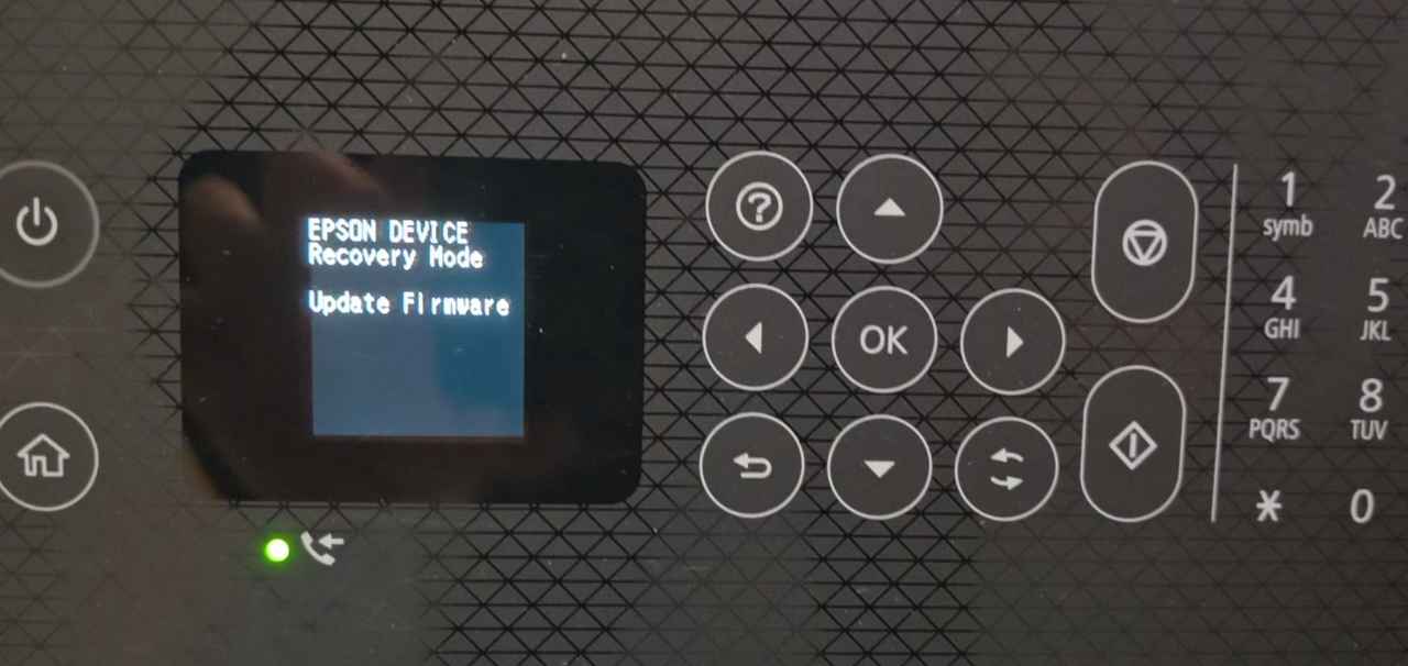 爱普生l5298打印机固件更新失败提示recovery mode update firmware